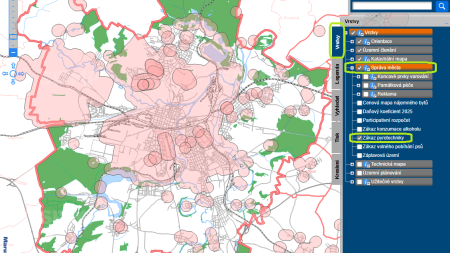 Mapový portál ukazuje nové zákazové zóny
