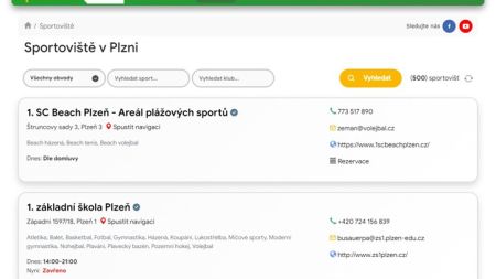 Plzeň má veškerá sportoviště na jednom místě. Lze si je i on-line rezervovat