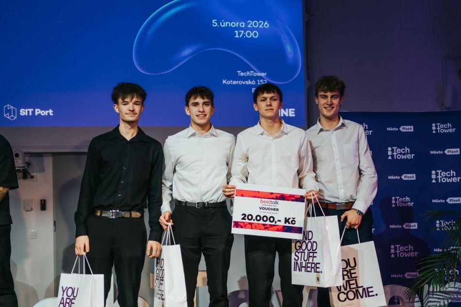 Startupuj 2026_vítězný tým Pulzifi_zdroj SITMP